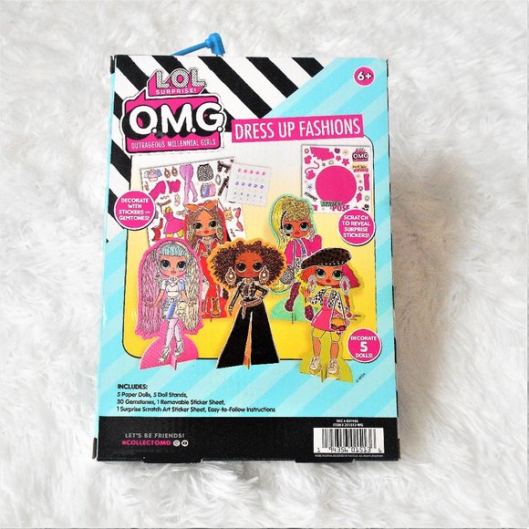 LOL Surprise OMG Dress Up Fashions Paper Dolls Set - Picture 2 of 13